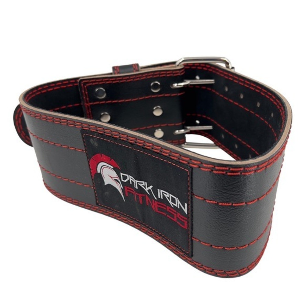 Dark Iron Fitness Womens Weightlifting Belt Leather Double Prong 20-32" Settings